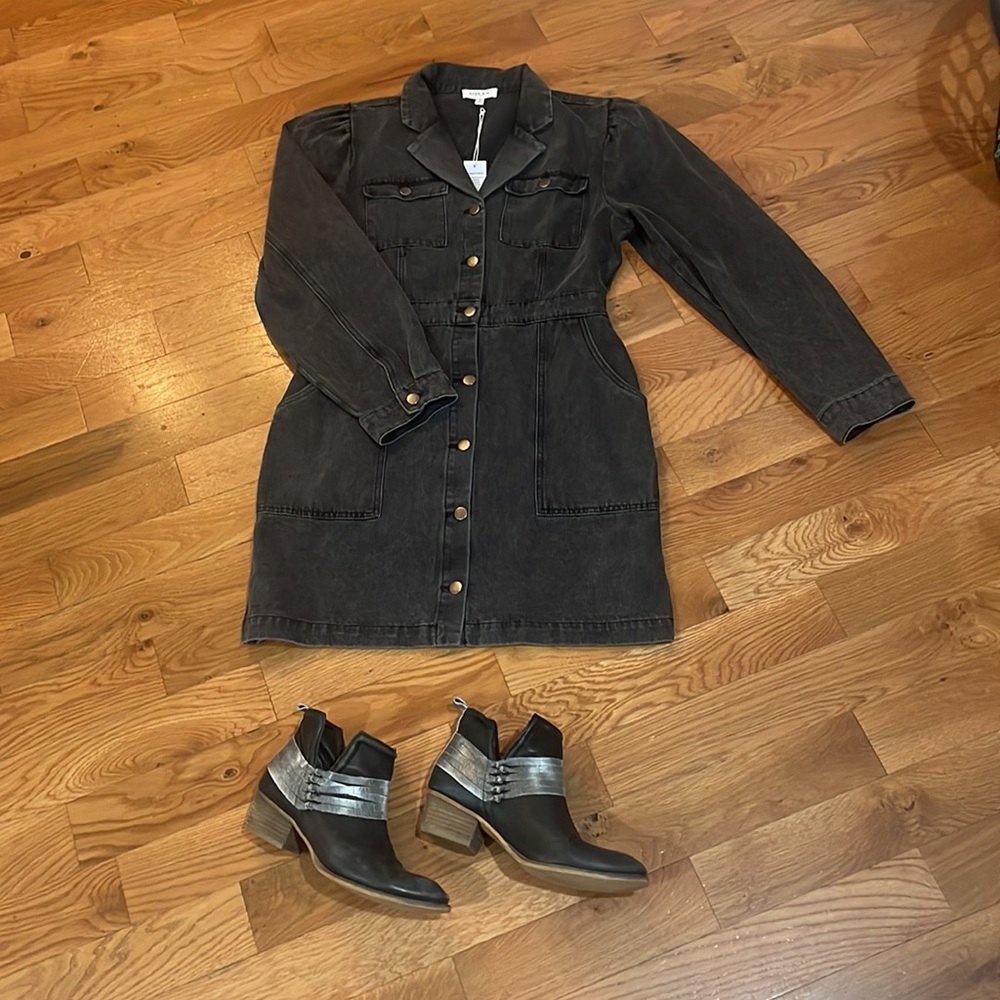 Black Demin mini dress